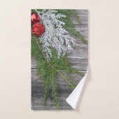 Kiefernholz und gewittertes Weihnachtshandtuch Set (Handtuch)