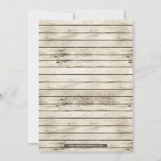 Kiefernholzkiefern im Winter Probe Abendessen Einladung (Rückseite)