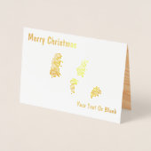 Kiefernholzzweig Folienkarte (Vorderseite)