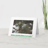 Kiefernkegel Karte (Rückseite)