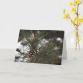 Kiefernkegel Karte (Gelbe Blume)