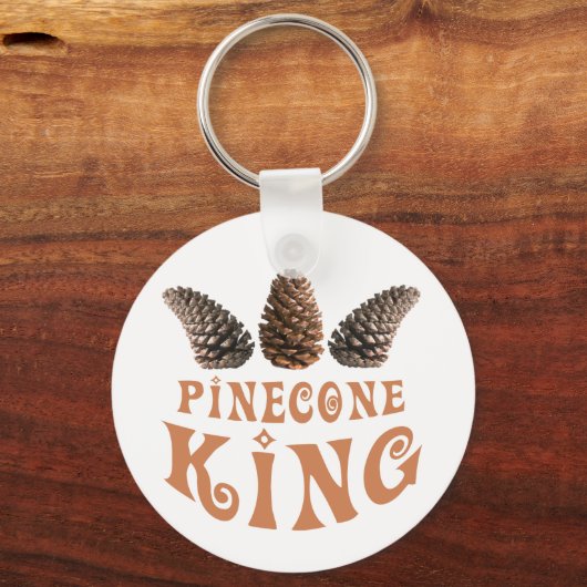 Kiefernkegel Schlüsselanhänger (Vorderseite)