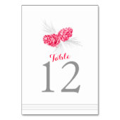 Kiefernkegel-Tischnummer Tischnummer (Vorderseite)