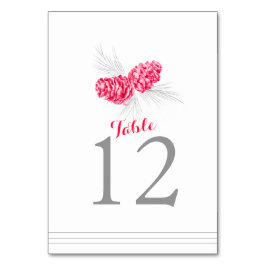 Kiefernkegel-Tischnummer Tischnummer