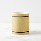 Kiefernkiefer auf Vintagem Papier Kaffeetasse (Mittel)