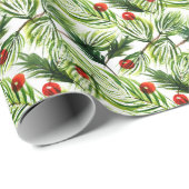 Kiefernkiefer Flossenbrand Weihnachtsbaum Geschenkpapier (Rolleneckpunkt)