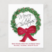 Kiefernkiefer Weihnachts-Foto-Karte (Vorderseite)