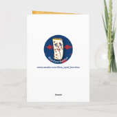 Kiefernkone auf Vintagem Papier - Feliz Navidad Karte (Rückseite)