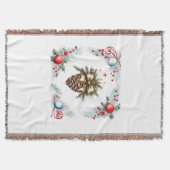 Kiefernkone, umgeben von Kränzen und Ornamenten Decke (Vorderseite)