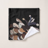Kiefernkone Zeitgenössischer Winter botanischer Wi Badhandtuch Set (Waschlappen)