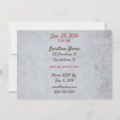 Kiefernkonen und Walnüsse zu Weihnachten am Schnee Einladung (Rückseite)