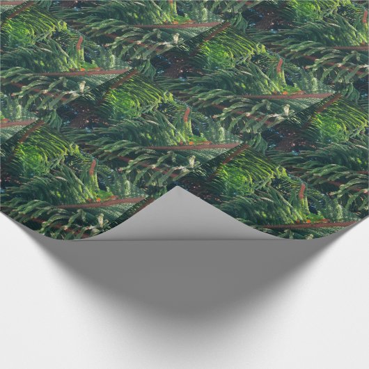 Kiefernkonifer Geschenkpapier (Ecke)