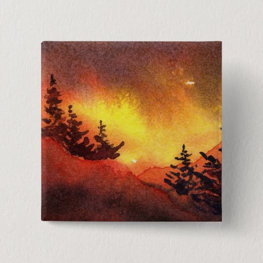Kiefernlandschaft Button (Vorderseite)