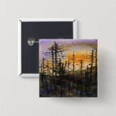 Kiefernlandschaft Button (Vorne & Hinten)