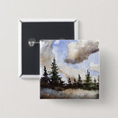 Kiefernlandschaft Button (Vorne & Hinten)