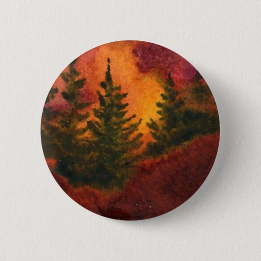 Kiefernlandschaft Button (Vorderseite)