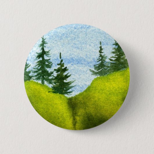 Kiefernlandschaft Button (Vorderseite)