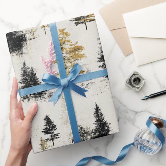 Kiefernlandschaft Geschenkpapier (Schenken)