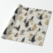 Kiefernlandschaft Geschenkpapier (Ungerollt)