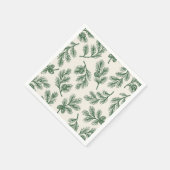 Kiefernnadellane - Kiefernzapfenmuster Serviette (Ecke)