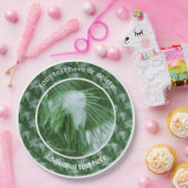 Kiefernnadeln im Personalisierten Party aus Schnee Pappteller (Party)