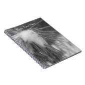 Kiefernnadeln im Schnee- und EisNatureybuch Notizblock (Rechte Seite)