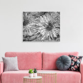 Kiefernnadeln mit Frostbedeckung Leinwanddruck (Insitu (Wohnzimmer))