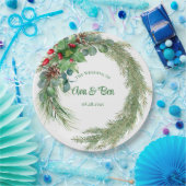 Kiefernnadeln, Rote Beere Pappteller (Party)