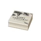 Kiefernnadeln und Kiefernfüße Botanischer Urlaub Gummistempel (Stempel)