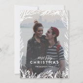 Kiefernrahmen Feiertagskarte (Vorderseite)