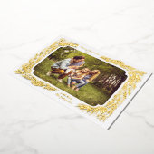 Kiefernrahmen Folien Feiertagskarte (Gedreht)