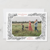 Kiefernrahmen-Weihnachtsgebäck Feiertagskarte (Vorderseite)