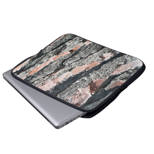 Kiefernrinde Laptopschutzhülle (Vorne Knopf)