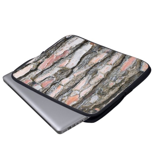 Kiefernrinde Laptopschutzhülle (Vorne Knopf)