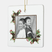 Kiefernrohre und Beeren - Urlaubsornament Keramikornament (Links)