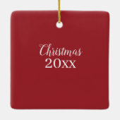 Kiefernrohre und Beeren - Urlaubsornament Keramikornament (Rückseite)