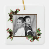 Kiefernrohre und Beeren - Urlaubsornament Keramikornament (Vorderseite)