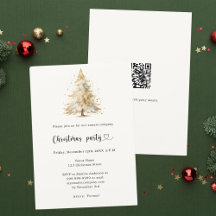 Kiefernschnee QR Code Unternehmen Weihnachtsfeiert
