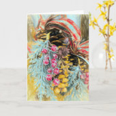 Kiefernspray Karte (Gelbe Blume)