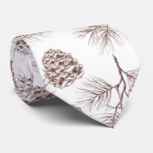 Kieferntannen-Weihnachtsbaum-Zedernfichtekegel Krawatte (Gerollt)