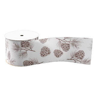 Kieferntannen-Weihnachtsbaum-Zedernfichtekegel Ripsband