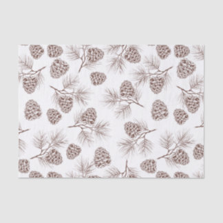 Kieferntannen-Weihnachtsbaum-Zedernfichtekegel Seidenpapier