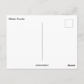 Kiefernwald bedeckt im Schneeplatak Kroatien Postkarte (Rückseite)