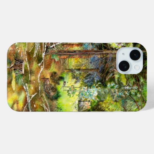 Kiefernwald Case-Mate iPhone Hülle (Rückseite (Horizontal))