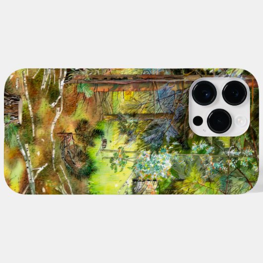 Kiefernwald Case-Mate iPhone Hülle (Rückseite (Horizontal))