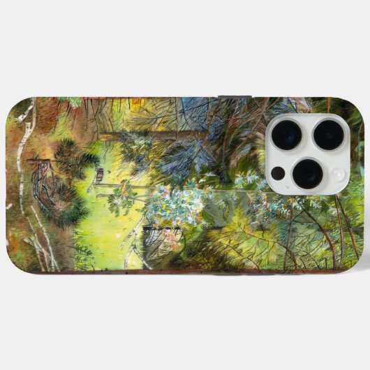 Kiefernwald Case-Mate iPhone Hülle (Rückseite (Horizontal))