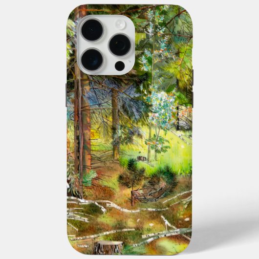 Kiefernwald Case-Mate iPhone Hülle (Rückseite)