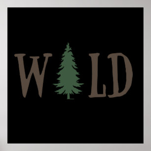 Kiefernwald erkunden poster