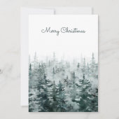 Kiefernwald Feiertagskarte (Vorderseite)