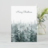 Kiefernwald Feiertagskarte (Stehend Vorderseite)